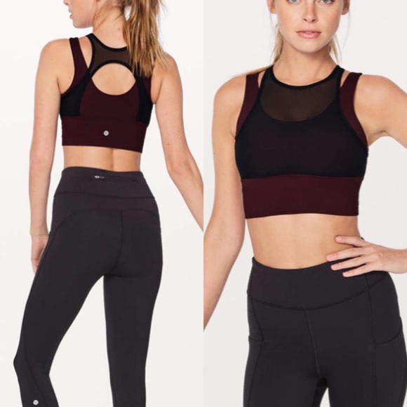 lululemon athletica Tops - Lululemon Double Tap Bra - Dark Adobe